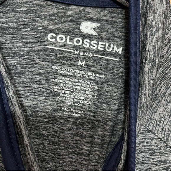 Colosseum Gray Notre Dame Quarter Zip Popover Size Medium NWT - Picture 3 of 10